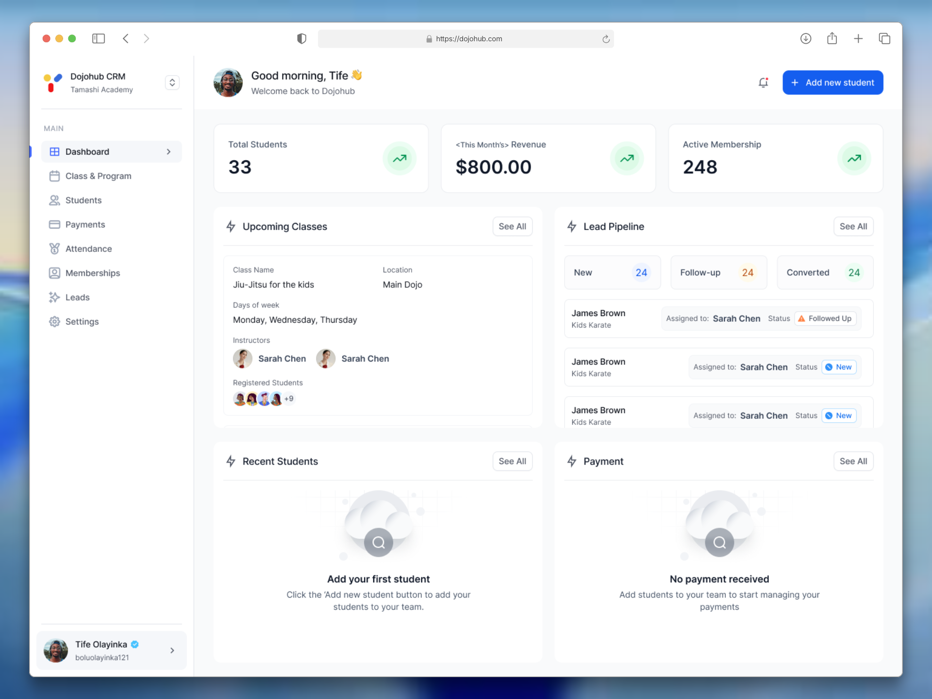 Dashboard Overview