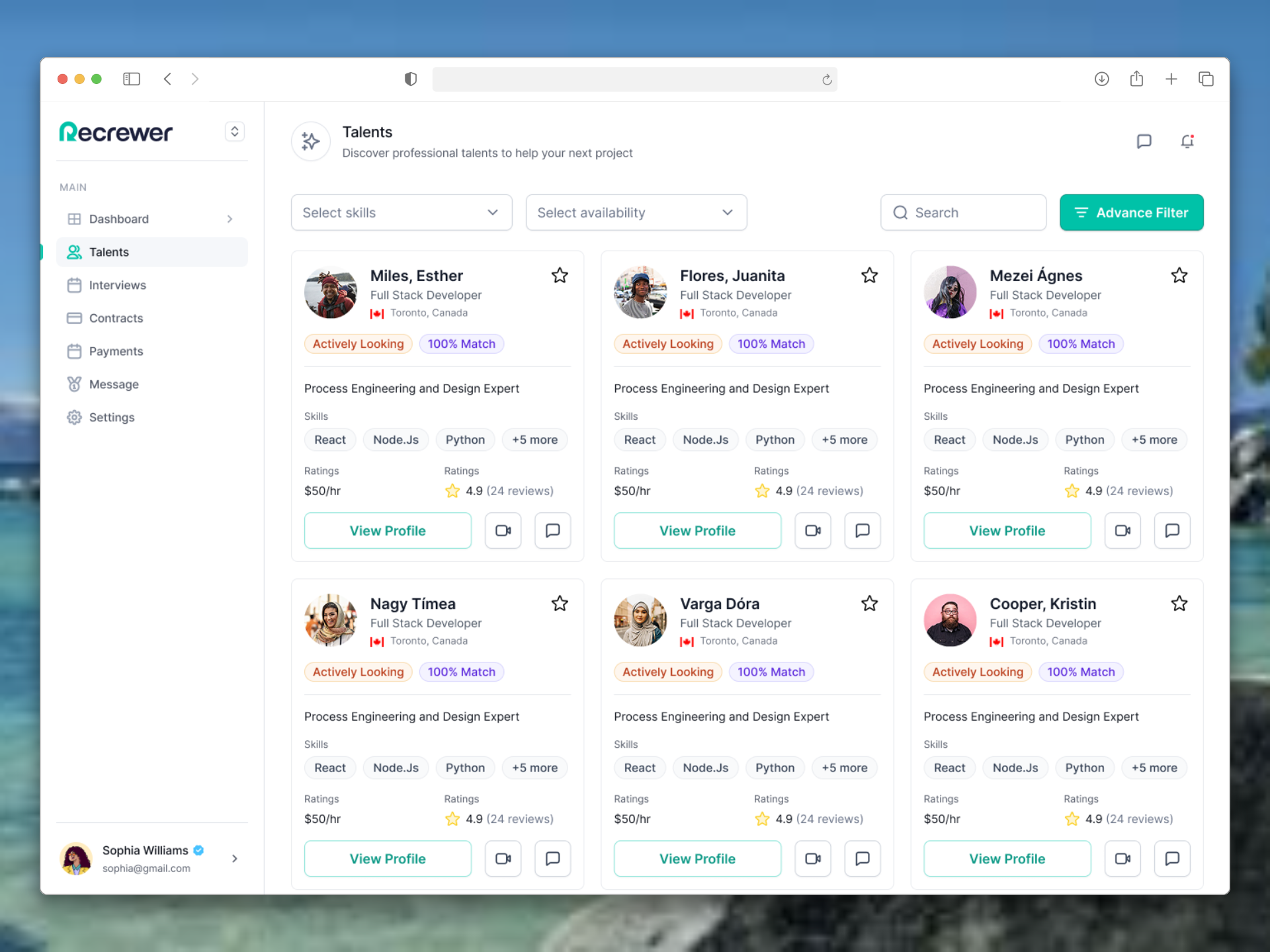 Talent Discovery & Matching