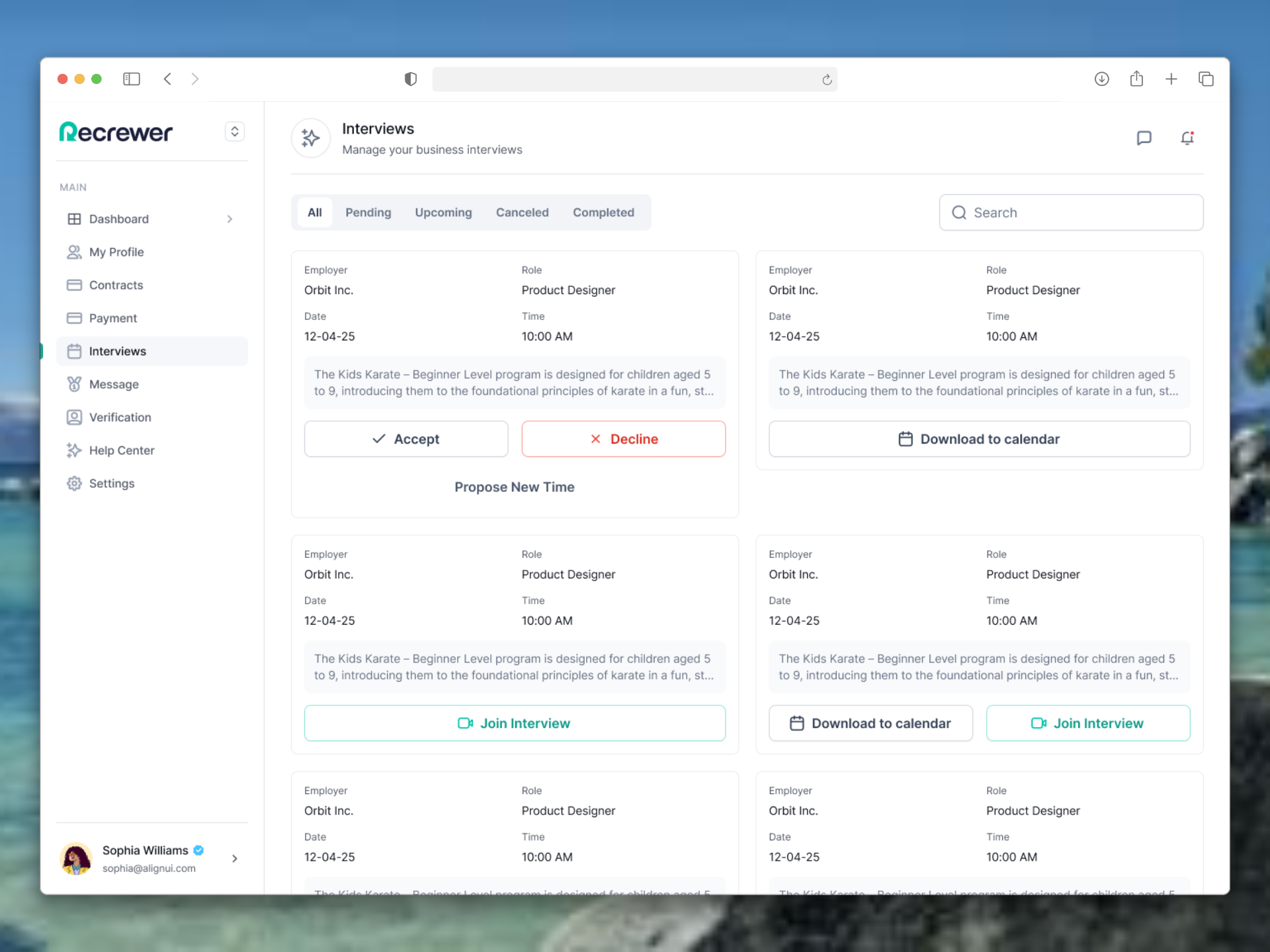 Interview Management